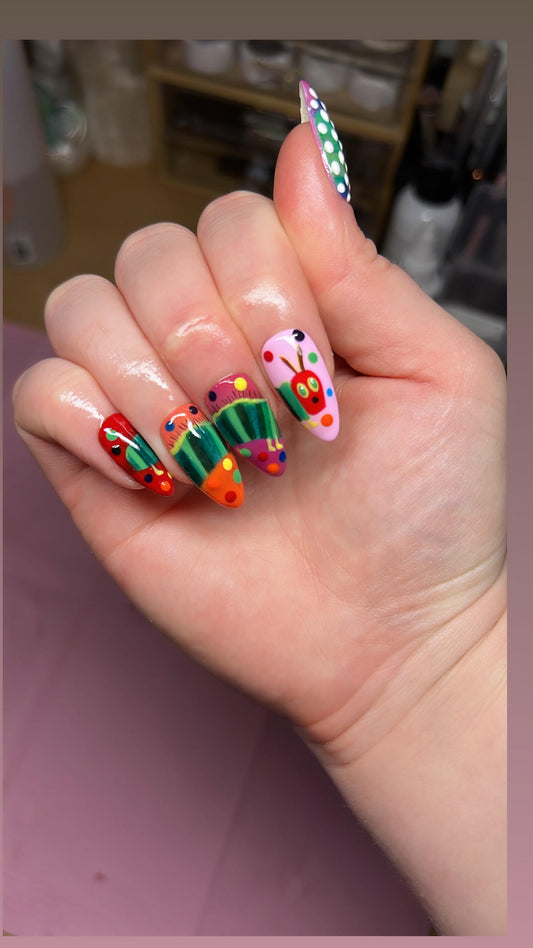 Hungry Hungry Caterpillar Nails