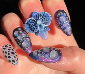 Custom nail set (3D Sculpt art)