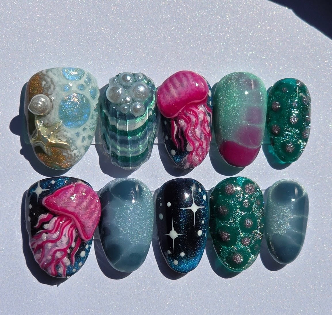 3D JellyFish Nails