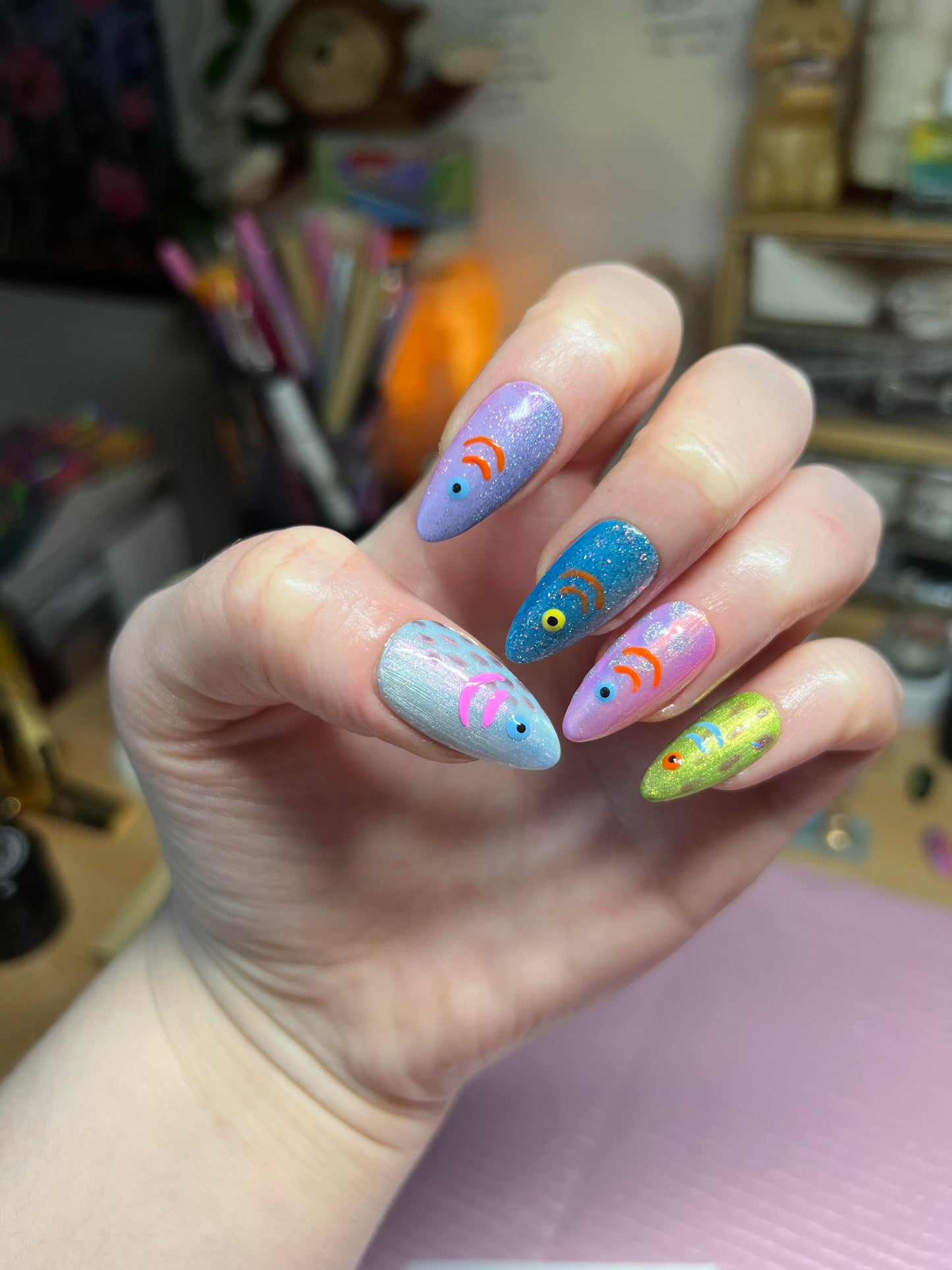 Fishing Lure Nails