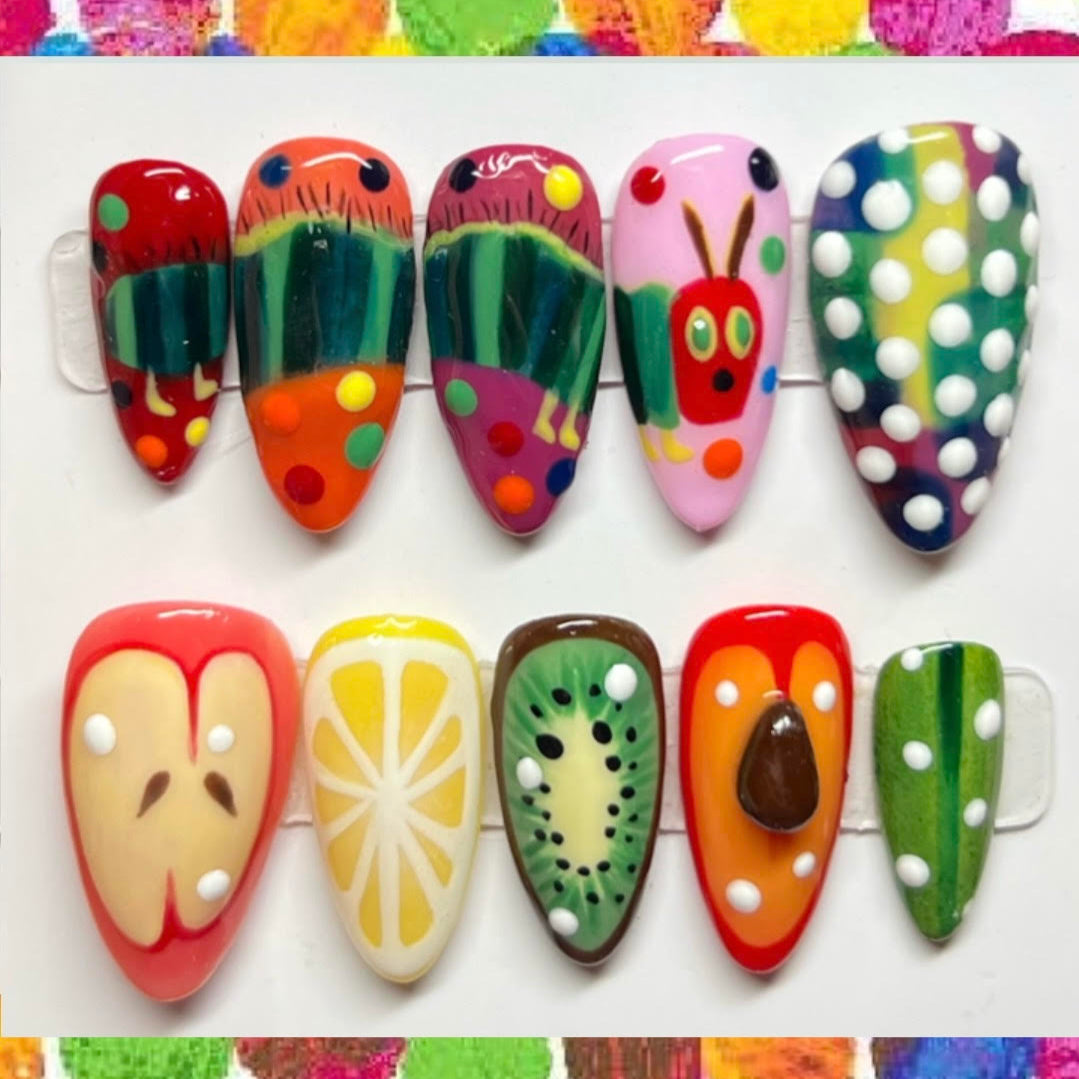 Hungry Hungry Caterpillar Nails